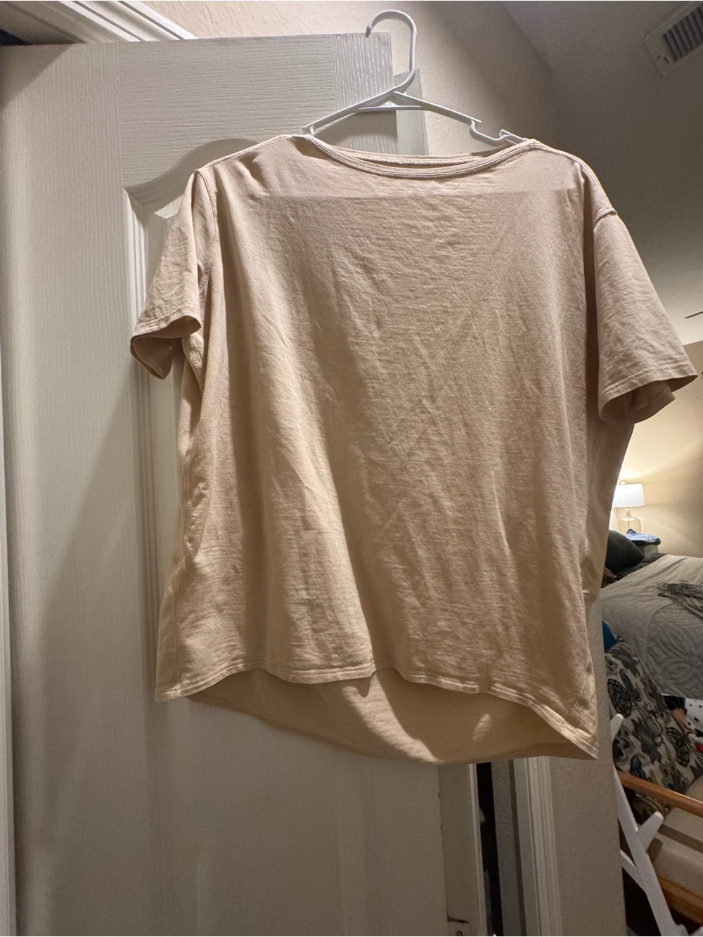 lululemon athletica Short-Sleeve Crewneck Tee in Light Beige